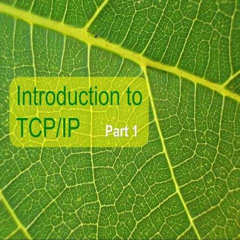 Intro tcpip-part1