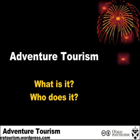 Intro To Adventure Tourism