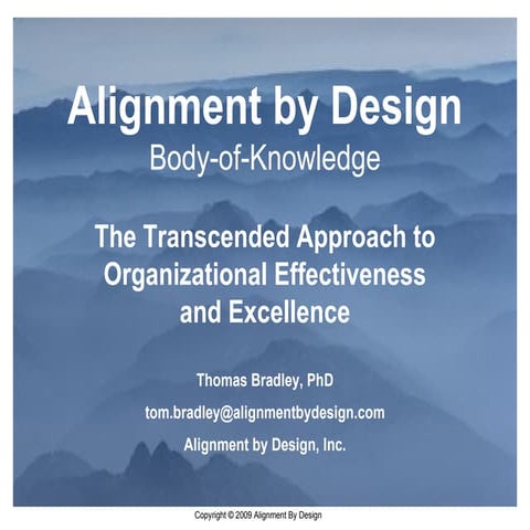 Alignment By Design - Body of Knowledge
