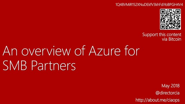 Introduction to Azure for SMB partners