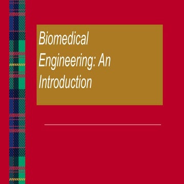 Introduction to biomedical engineering concepts