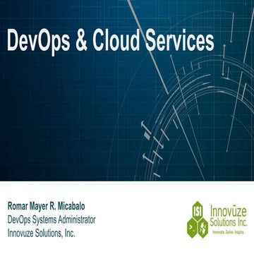 Intro to dev ops and cloud services