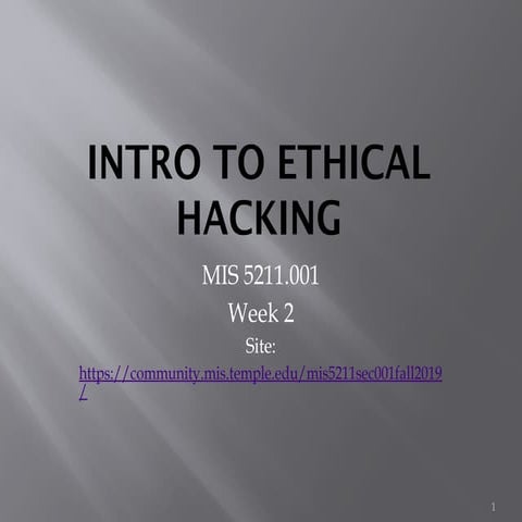 Comprehensive Introduction to Ethical Hacking and Penetration Testing ...