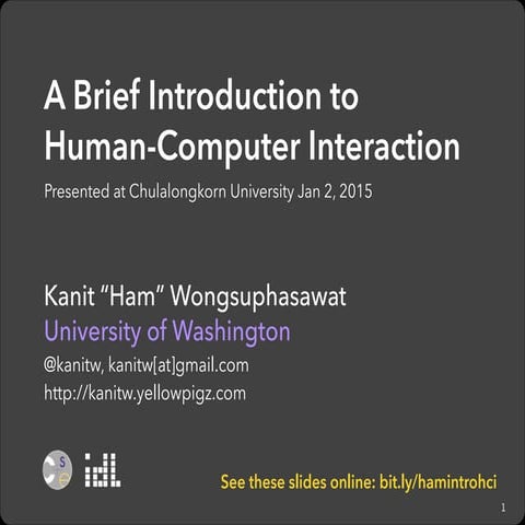 Introduction to Human-Computer Interaction