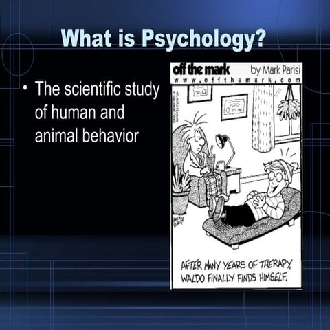 Intro To  Psychology Chap 1