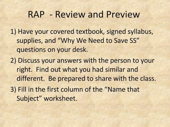 Introduction to Social Studies