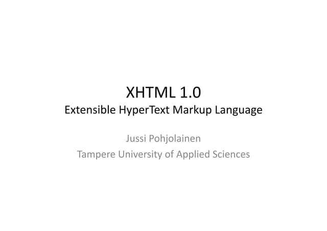 XHTML