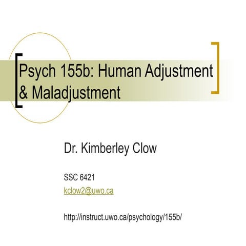 Human adjustment and maladjustment slides.ppt