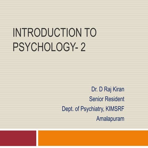 Introduction to Psychology