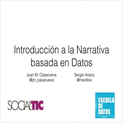 Introducción a Narrativa y Visualización de Datos