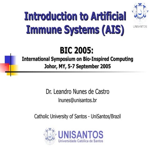 2005: An Introduction to Artificial Immune Systems