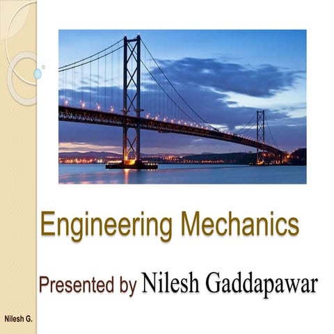 Introduction of system of coplanar forces (engineering mechanics)