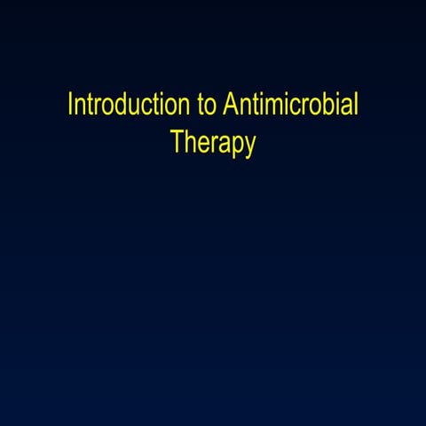 Introduction to Antimicrobial Drugs-drugs