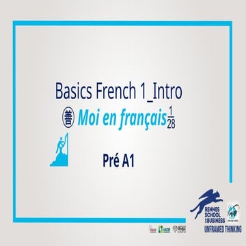 Introduction to French 1: Course Overview, Communication, and Basic ...