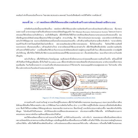 เทคนิคการฝึกให้ตนเองมีความคิดเชิงสร้างสรรค์และคิดอย่างเป็นระบบ