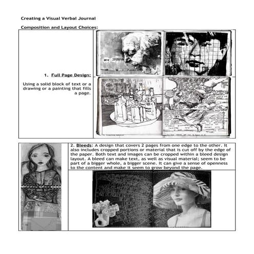 Intro creating a visual verbal journal