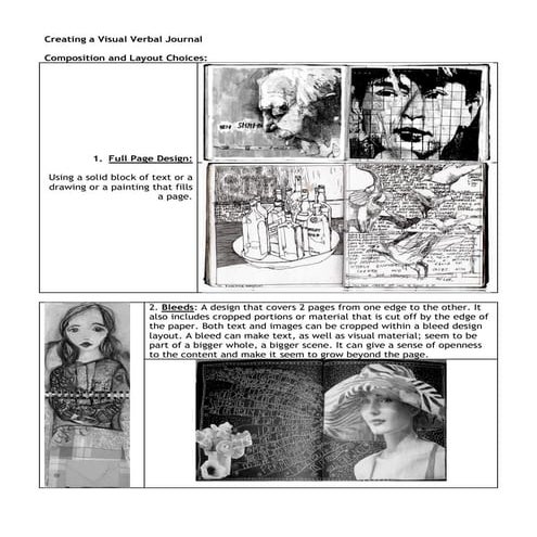 Intro creating a visual verbal journal