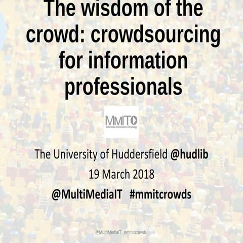 The wisdom of the crowd: introductory slides and workshop activity