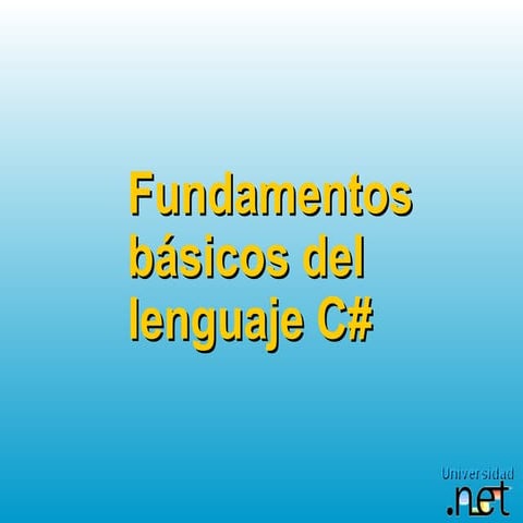 Intro c sharp