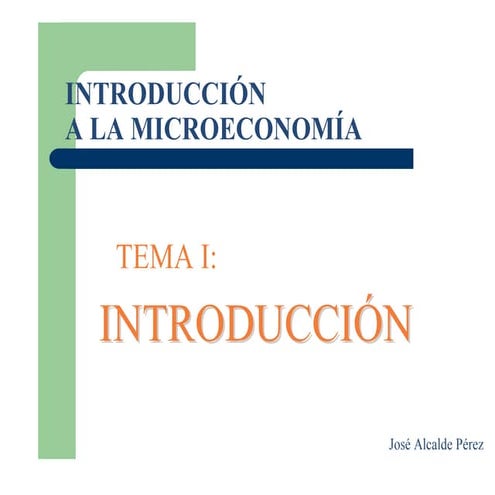 Introducción de la Economía