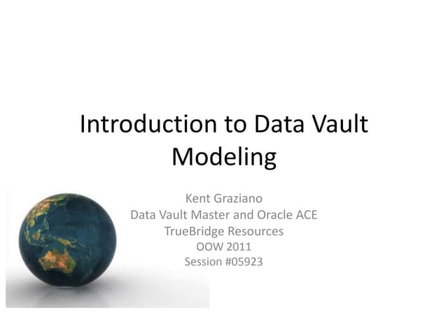 Introduction to Data Vault Modeling