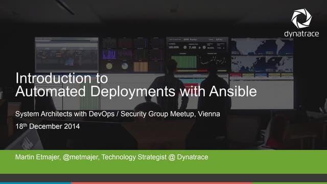 Introduction to Automated Deployments with Ansible
