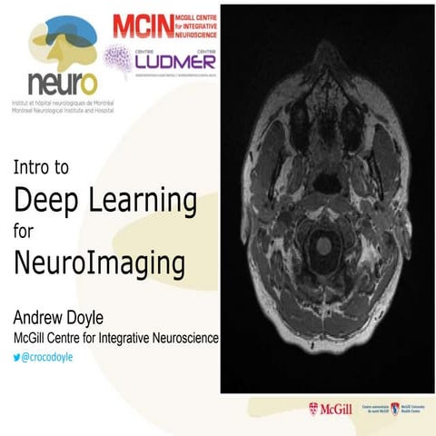 Introduction to Deep Learning for Neuroimaging | PPTX