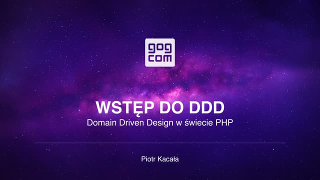 Intro do Domain Driven Design. ( PL )