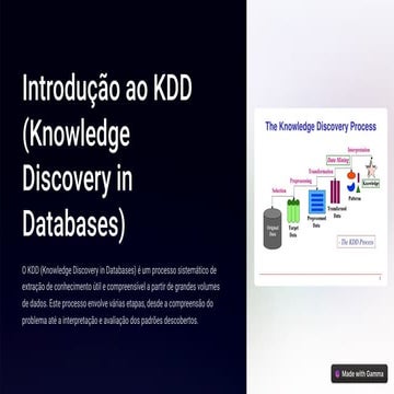 Introdução ao KDD-Knowledge Discovery in Databases | PDF