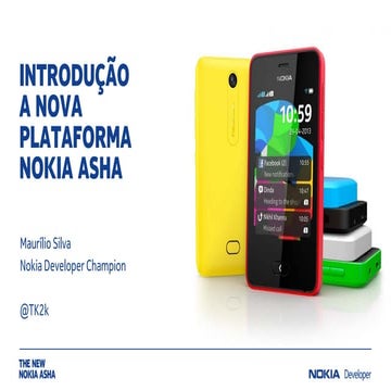 Introducao a nova plataforma nokia asha