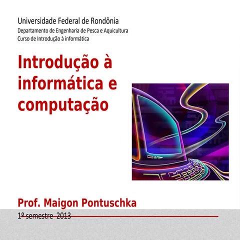 Aula 1 apresentação da disciplina | PPT