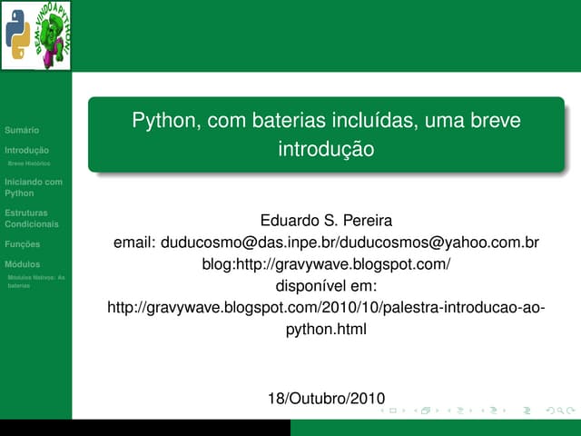 Introducao python 2010