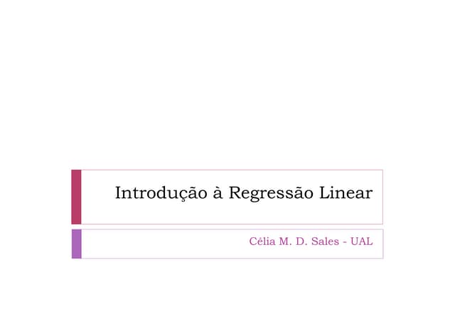 Introdução à Regressão Linear Simpl...