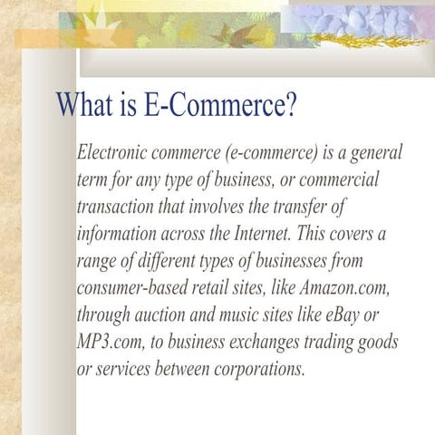 E-Commerce