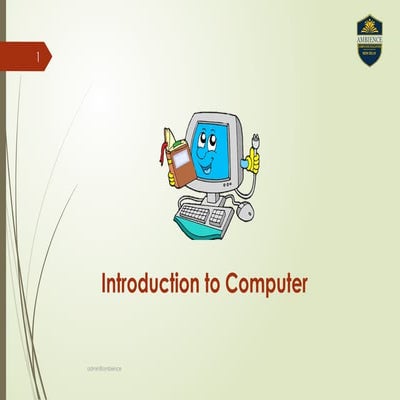 Introduction to computer and Basic concept of Computer.pptx