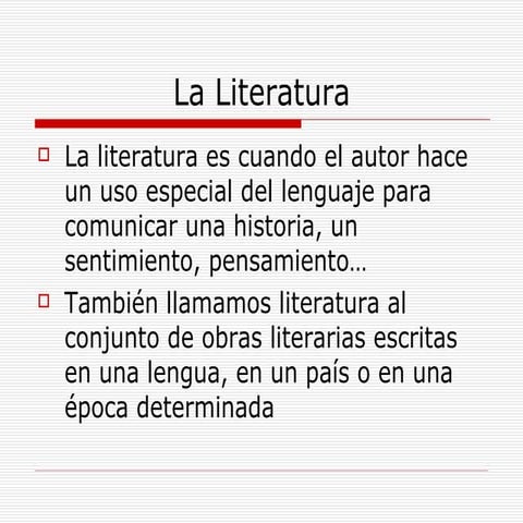 Introducción Literatura