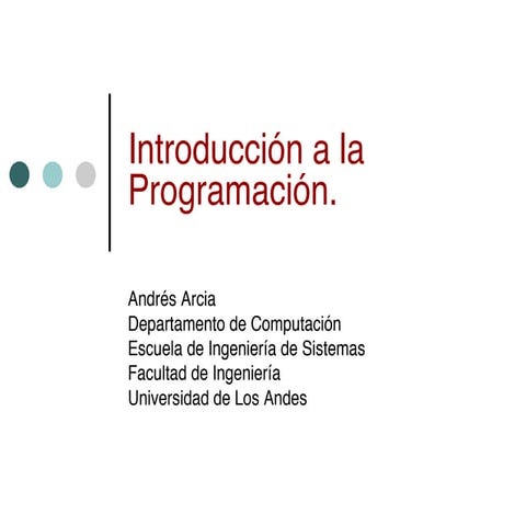 Introducccion programacion