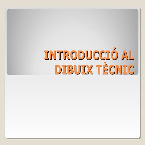 Introducció al dibuix tècnic