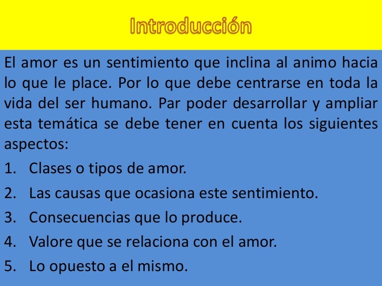 Ejemplo De Introduccin Para Ensayos Ensayos Amor