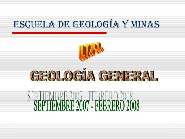 Introducción a la geología