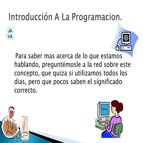 Introducción a la Programación.