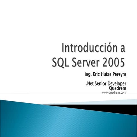 IntroduccióN A Sql Server 2005
