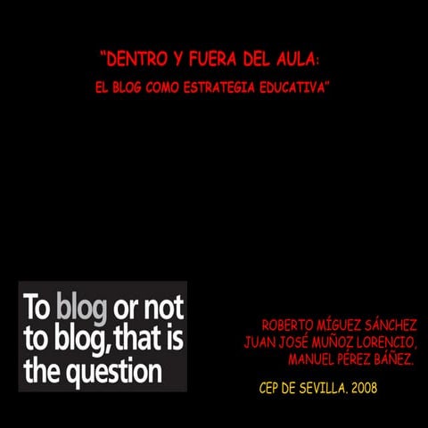 Introducción curso de edublogs