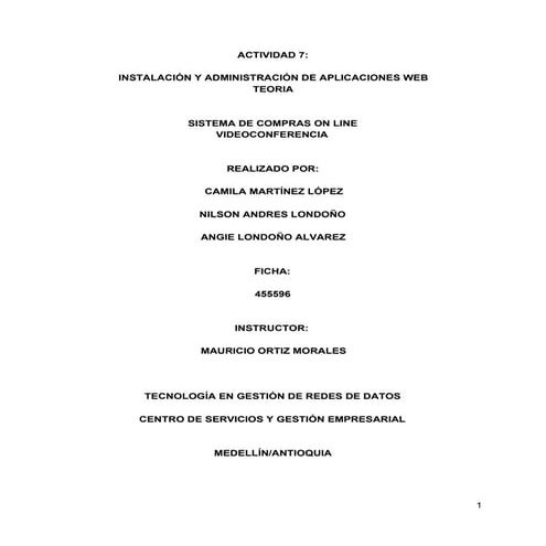 Introducción a aplicaciones web.