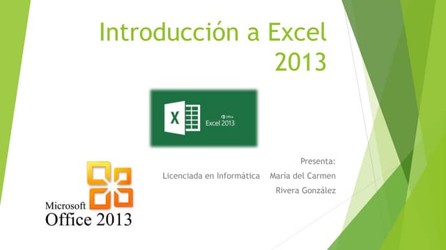 Introducción a excel 2013