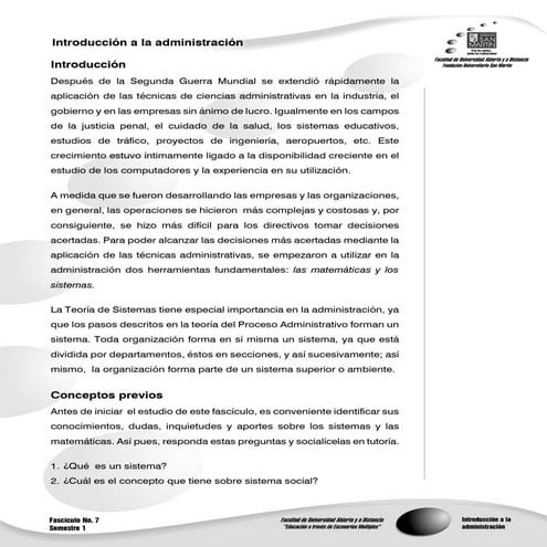 Introducción a la administración f07