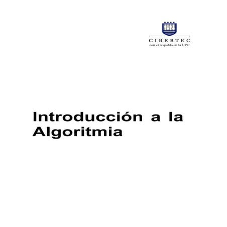 Introducción a la algoritmia