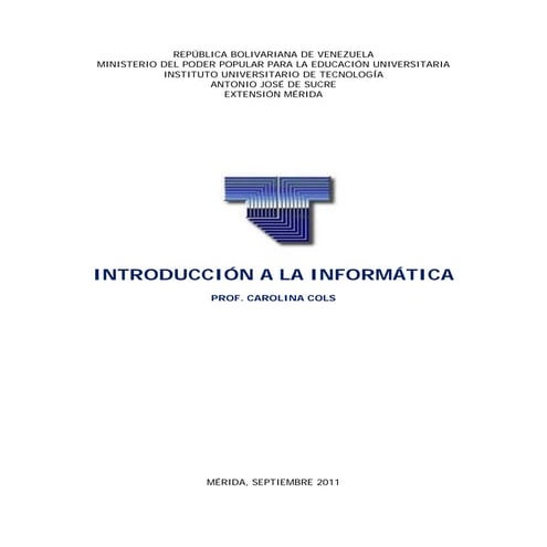 Introducción a la computación