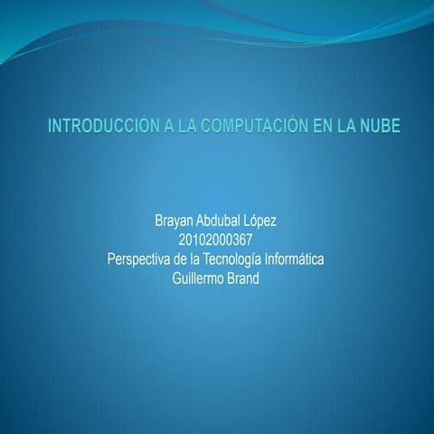 La nube en el Universo Internet y cloud computing | PDF