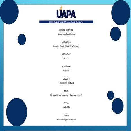 Introducción a la Educación a DistanciaTarea VII.pptx